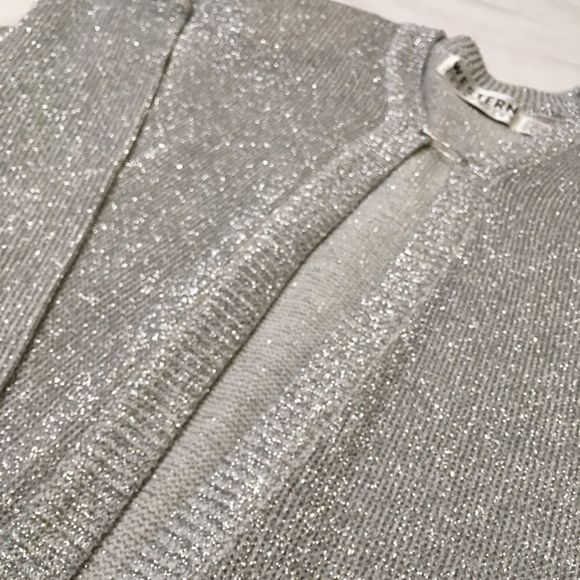 Western Connection Silver Lame Sweater Jacket - Picture 6 of 8